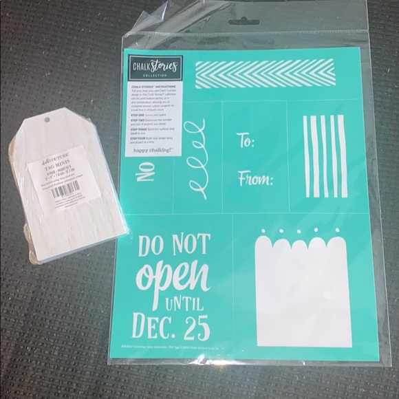 Other | New Retired Chalk Couture Gift Tags 8x11 Kit | Poshmark